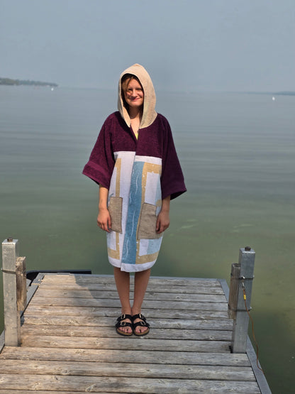Up-cycled Towel Robe - Small - Popsicles