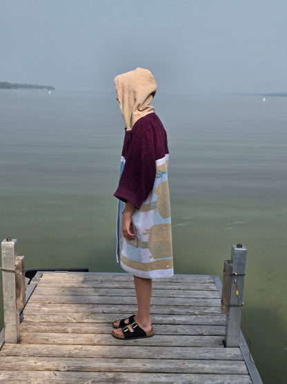 Up-cycled Towel Robe - Small - Popsicles