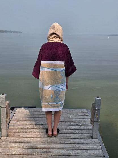 Up-cycled Towel Robe - Small - Popsicles