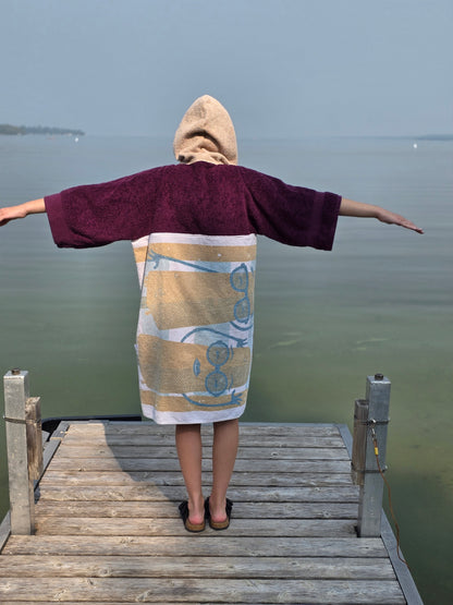 Up-cycled Towel Robe - Small - Popsicles