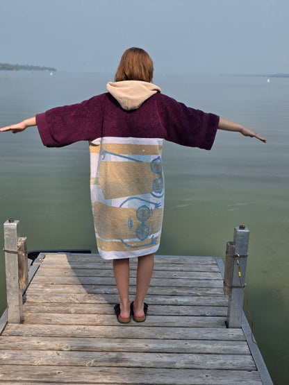 Up-cycled Towel Robe - Small - Popsicles