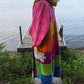 Up-cycled Towel Robe - Large/XL - Large Girly Stripes