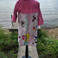 Up-cycled Towel Robe - Small - Pink Puppes