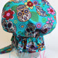 Blue Sugar Skulls Prairie Baby Bonnet