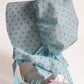 Vintage Blue Mini Flowers Prairie Baby Bonnet