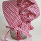Pink Geometric Shapes Prairie Baby Bonnet